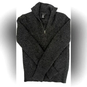 100% cashmere theory sweater quiet luxury zipper old money